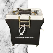 Load image into Gallery viewer, Bac head spa portatif sans raccordement 60L (complet) noir - POPMYCURLS BOX PARIS