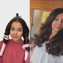 Load and play video in Gallery viewer, Satin curler headband for heat-free curls