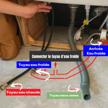 Load image into Gallery viewer, Bac head spa Mitsuaki portatif pour raccordement au robinet noir - POPMYCURLS BOX PARIS
