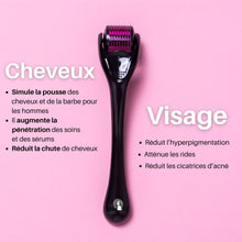 Load image into Gallery viewer, Dermaroller 0,25 mm en titanium Microneedling multi-fonction - POPMYCURLS BOX PARIS