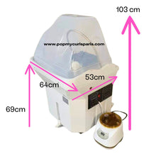Load image into Gallery viewer, YUMI Bac HEAD SPA portatif 60L avec machine vapeur, arceau, pommeau de douche - POPMYCURLS BOX PARIS